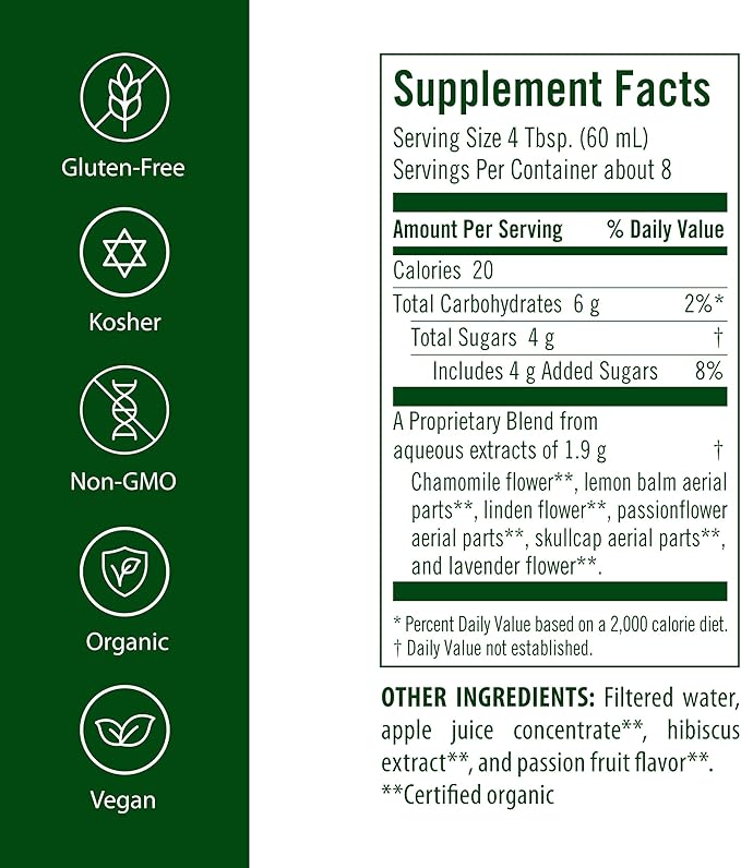 Flora Sleep Essence 17 oz - Synergistic Supplement Blend of Chammoile Lemon Balm and Lavender - Herbal Tonic - Organic Non GMO Vegan