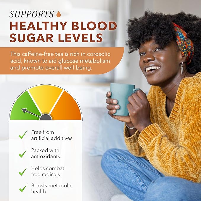 True Vine Insulin Plant Tea (USDA Organic) — Herbal Organic Tea Bags for Blood Sugar Support Digestive Wellness &amp Metabolic Balance — 100% Natural Caffeine-Free No Additives – 31 Sachets (4g Ea
