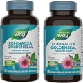 Nature's Way Echinacea Goldenseal - 900 mg Echinacea 7 Herb Blend per 2-capsule serving - For Immune Support* - With Cayenne Pepper Gentian &amp Burdock - Gluten Free - 180 Vegan Capsules (Pack of 2