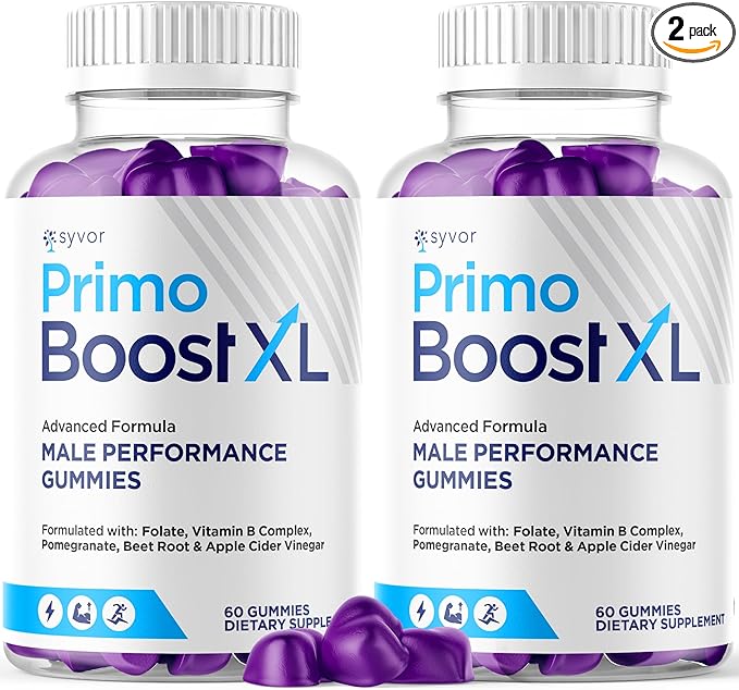 (2 Pack) Primo Boost XL Gummies Official Primo Boost XL Gummys with All Natural Ingredients Advanced PrimoBoost Health &amp Wellness Formula with Max Strength Active Lifestyle Vitamins (120 Gummies