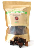 Chaga Mushroom Chunks - 8 ounce 100% Wild Harvested with Black Top Crust Premium Tea Chunks - Antioxidants Healthy Drinks
