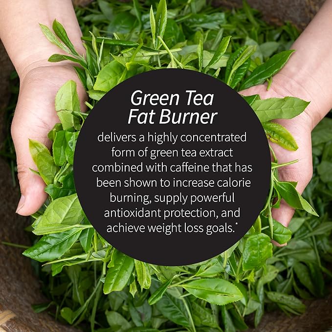 Applied Nutrition Green Tea Fat Burner - 30 Liquid Soft-Gels Pack of 3 - Increases Calorie Burning &amp Supplies Powerful Antioxidants - 45 Total Servings