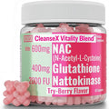 SHIZAM 600mg NAC 2000 FU 100mg Nattokinase &amp 400mg Reduced L Glutathione Gummies N-Acetyl Cysteine Capsule Powder Pill Liquid Supplement/Supplements Alt Organic N Acetylcysteine 1000mg 4000 600