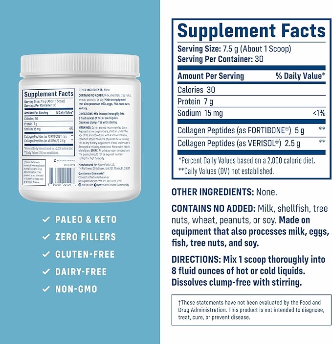 NativePath Bone Health Collagen and MCT Oil Bundle