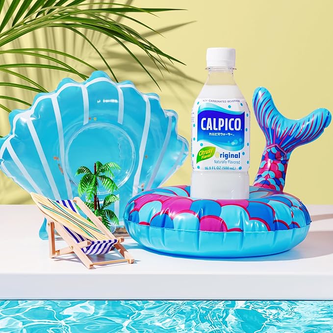 CALPICO – Smooth Creamy &amp Refreshing Non-Carbonated Beverage Sweet and Tangy Japanese Lactic Acid Drink 16.9 Fl oz (Pack of 6)