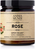 Anima Mundi Apothecary Love + Serenity Rose Petal Powder - with Edible Dried Rose Petals &amp Buds - for Heart Chakra - Fluffy Aromatic Blend for Teas Lattes Desserts and More (2.5oz / 71g)