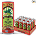 Bollygood Sparkling Limeade Lime Basil Cumin Indian Inspired Beverage Nimbu Pani No Artifical Colors or Flavors Non-GMO Project Verified 12 FL OZ Cans (Pack of 12)