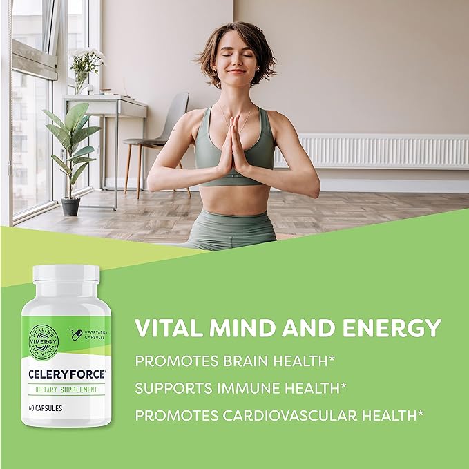Vimergy Celeryforce – Nutrients and Amino Acids – Supports Your Wellness Routine* – Kosher Vegan &amp Gluten-Free – 60 Capsules (Pack of 2)