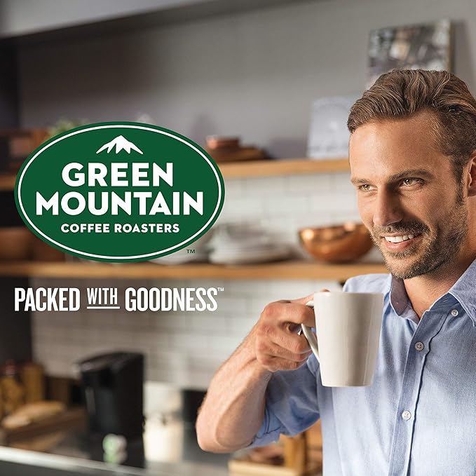 Green Mountain Coffee Roasters Decaf Breakfast Blend Single-Serve Keurig K-Cup Pods Light Roast Coffee 32 Count (Pack of 4)
