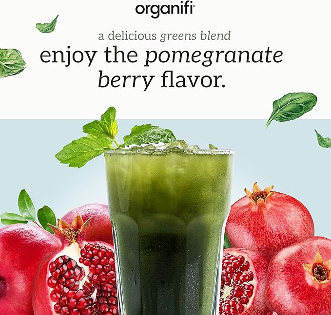 Organifi Daily Greens - Everyday Nutrition and Support - Greens Powder for Energy Digestion and Immunity 30 Servings