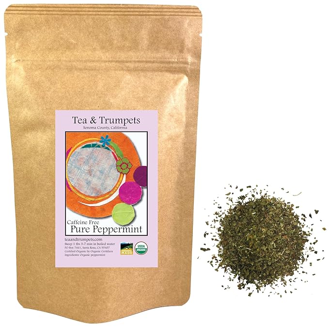 USDA Organic Peppermint Loose Leaf Herbal Tea - 4 oz