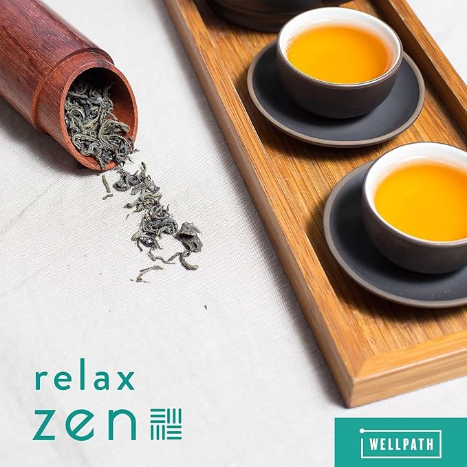 WellPath Zen Stress Relief Supplement + Mood Support (180 ct) | Calm Stress &amp Energy Aid | Ashwagandha Root Rhodiola Rosea L-Theanine Lemon Balm | Herbal Capsules