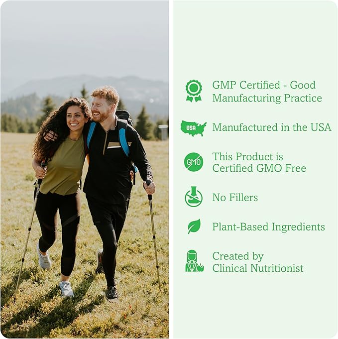 Organic Turmeric Curcumin Complex with Quercetin Ginger and Boswellia - 60 Capsules