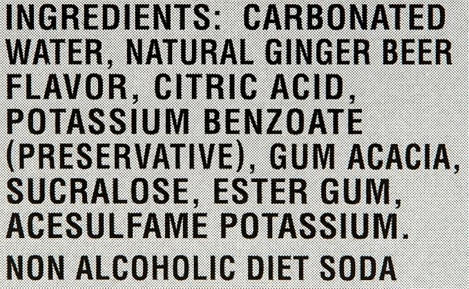 Goslings Diet Ginger Beer Cans of 12 fl oz Each | Ginger Beer Sugar Free For Moscow Mule And Mixers For Alcoholic Drinks (12)