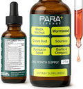 para Defense Digestive Cleanse &amp Detox | Wormwood Black Walnut Cleanse for Humans Drops Liquid Soursop Garlic Pumpkin Seed PAU D'Arco Oil of Oregano Turmeric Berberine Neem Extract Hull Bark Tinct