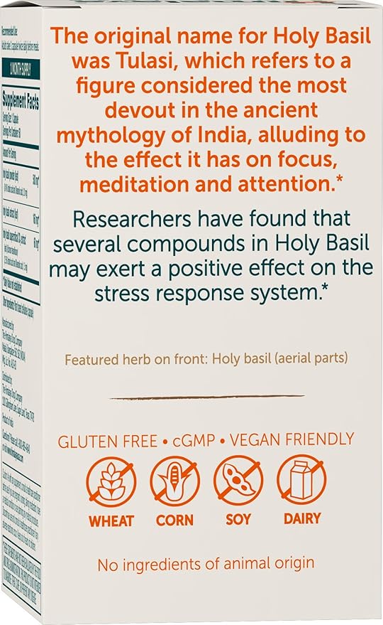 Himalaya Holy Basil - Herbal Adrenal Support for Stress Relief Relaxation Energy Support and Occasional Sleeplessness - Vegan Non-GMO Gluten Free 720 mg 60 Capsules