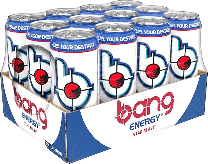Bang Energy Star Blast Sugar-Free Energy Drink 16 Ounce | Pack of 12
