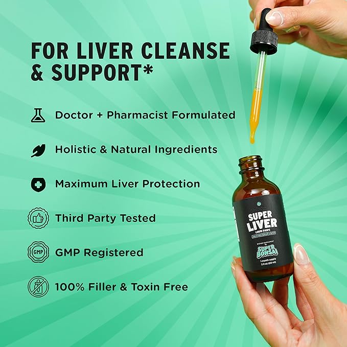 Super Liver &amp Super Lungs Bundle – Natural Herbal Support for Liver Function Lung Health and Daily Wellness – Milk Thistle DHM Ginseng &amp Herbal Extracts – Vegan Non-GMO Formula
