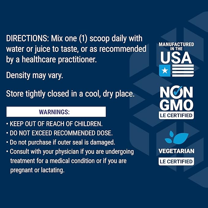 Life Extension Healthy Aging Powder Healthy Aging Supplement Heart Health Brain Health Exercise Performance Taurine Lithium spermidine Powder Blend Non-GMO Vegetarian 30 Servings