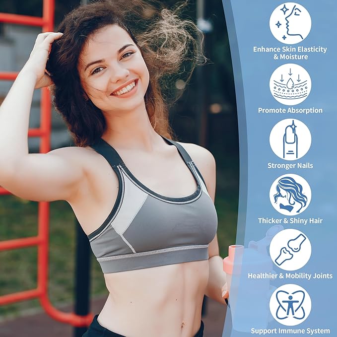 Marine Collagen Peptides Wild-Caught Non-GMO Verified Hydrolyzed Collagen Peptides with Vitamin C Hyaluronic Acid and Biotin MSC-Certified Unflavored Travel Packs 11g  30 Individual Packets