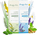 Herbal Diffuser Duo Lung Cleanse and Sleep Diffuser with Extracts of Mullein and Melatonin 100% Natural Swap Day &amp Night Duo 600 Uses Each