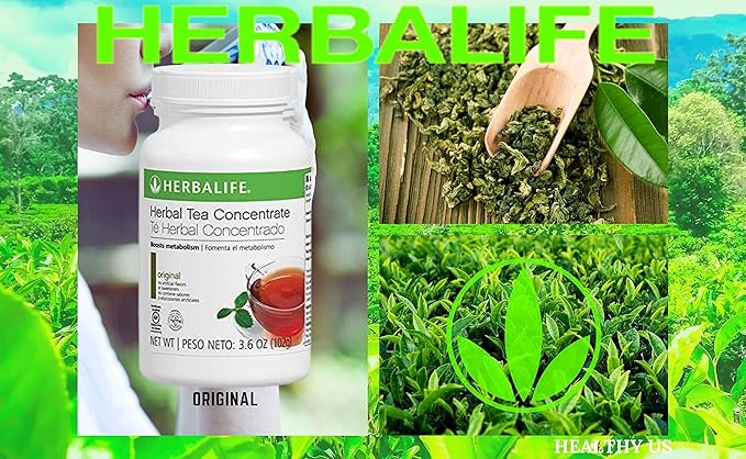 Original Herbal Tea Concentrate by HERBALIFE: Gluten-Free Kosher Certified and No Artificial Flavors or Sweeteners - 3.6 Oz. (102g)