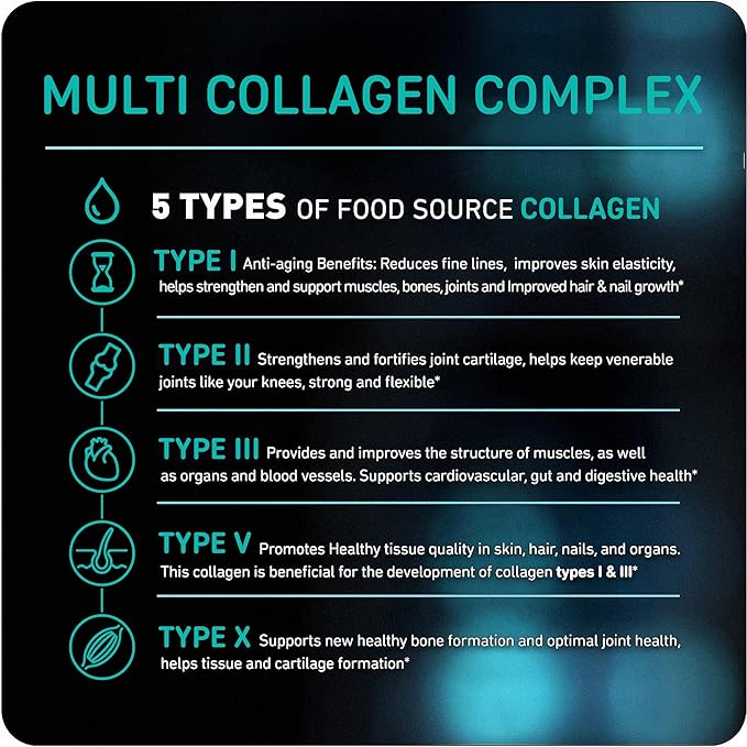 Vital Vitamins Multi Collagen Capsules + NAD+ Supplement