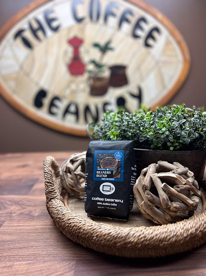Beanery Blend Specialty SWP Decaf Coffee | 1 Bag of 12oz. Coffee (Fine) | Light-Medium Roast