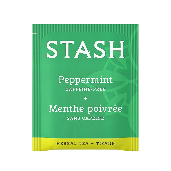 Stash Tea Peppermint Herbal Tea 6 Boxes of 30 Tea Bags Each (180 Tea Bags Total)