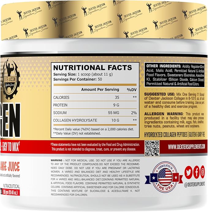 Gold Series Collagen | 550g (50 Serving Orange)