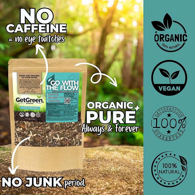 Organic Kidney &amp Bladder Comfort Herbal Tea with Marshmallow Root Corn Silk &amp Nettle Leaf | Hydrating Loose Leaf Wellness Blend – 2 oz (57 g) | Caffeine-Free Vegan No Artificial Flavors | G