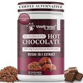 Mushroom Hot Chocolate Powder with Reishi 10:1 Extract Hot Cocoa Powder Caffeine-Free Mushroom Coffee Alternative - Adaptogenic Superfood Drink for Focus Relaxation and Mood Support - 30 Servings