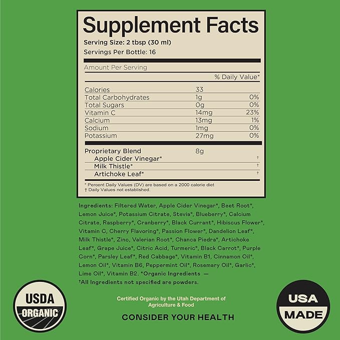 Complete Natural Products Liver Complete 12oz - Organic Liquid Liver Cleanse &amp Detox Supplement for High Enzymes Fatty Liver Liver Support