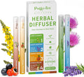 Herbal Diffuser Quartet Lung Sleep Energy &amp Relax Diffuser with Extract of Mullein Melatonin Natural Caffeine and Chamomile 100% Natural Swap Complete Wellness Quartet 600 Uses Each