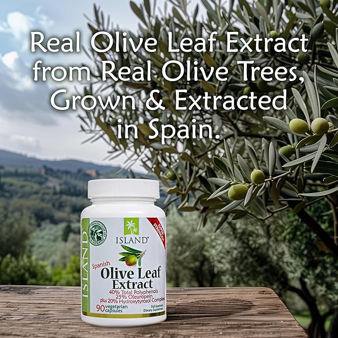 Olive Leaf Extract Capsules – 25% Oleuropein (40% Total Polyphenols) Plus 20% Hydroxytyrosol Complex – 100% Grown &amp Extracted in Spain (90 Capsules)