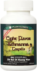 Eight Flavor Rehmannia Teapills -- Economy Size -- Plum Flower 1000 Pills