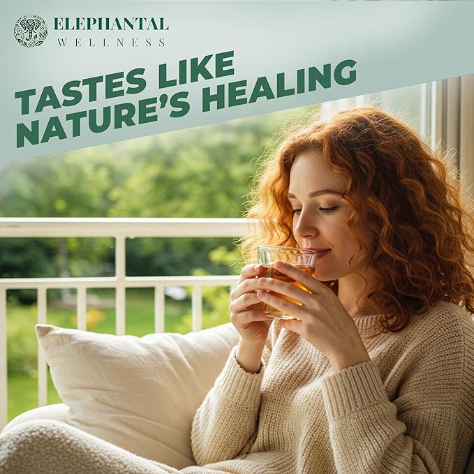 Elephantal Wellness Premium Kidney Herbal Tea | Urinary Tract &amp Kidney Support with Dandelion Gravel Root Goldenrod &amp Marshmallow | Handmade Caffeine-Free Non-GMO Loose Leaf Blend 2oz 20