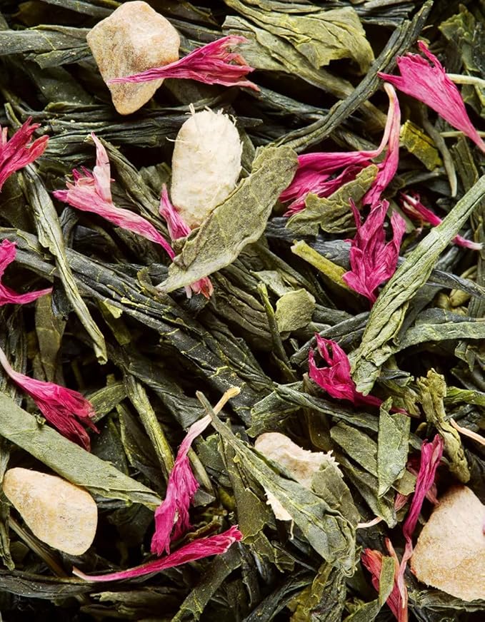 Dammann Freres Loose Leaf Miss Dammann Premium French Gourmet Green Tea Blend Ginger Passion Fruit Lime Flavors 3.52 Ounce Tin