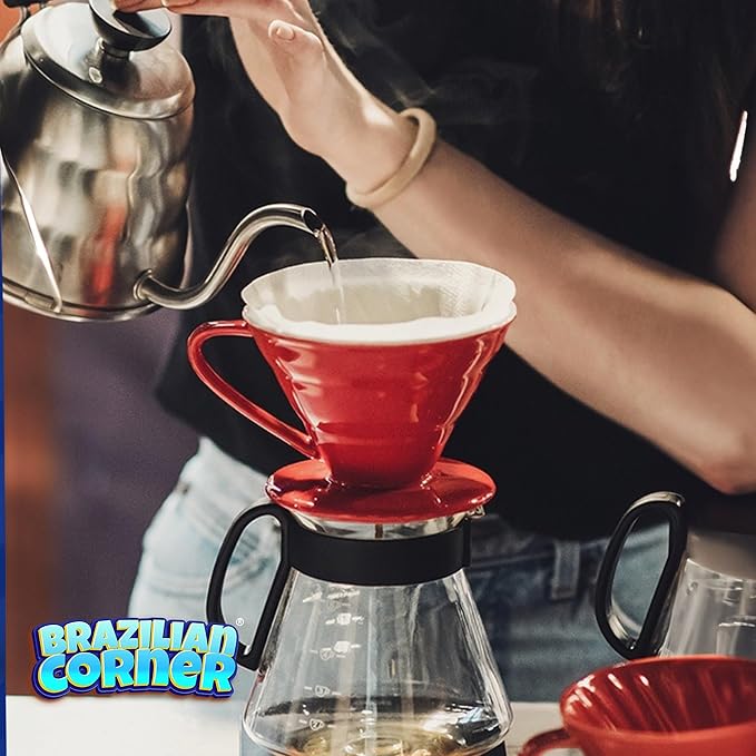 BRAZILIAN CORNER Pilão Roasted and Ground Coffee 2x 8.80 oz | Café Pilão Torrado e Moído 2x 250g (PACK OF 02)