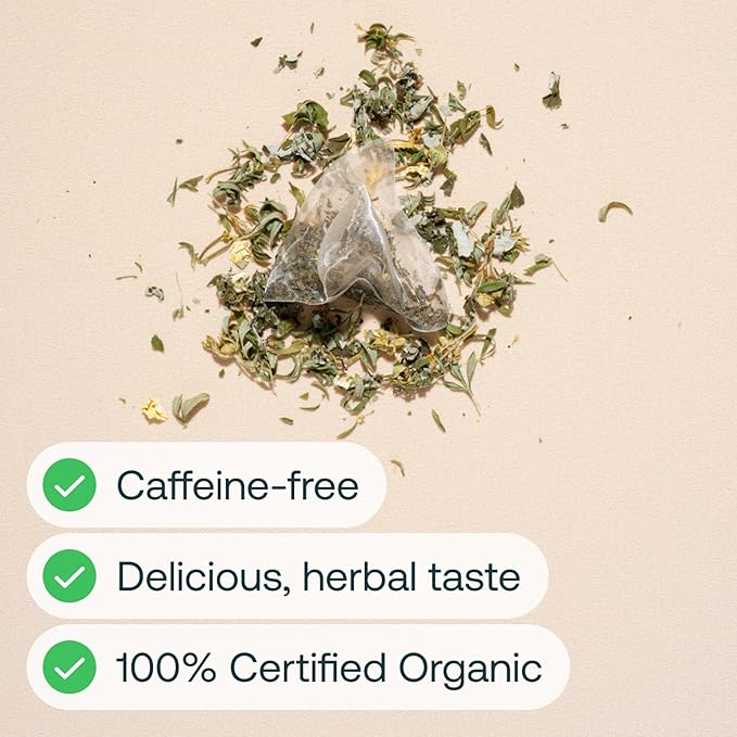 Mira Fertility Tea Caffeine-Free 100% Organic Goji Berry and Ginger Root Helps Regulate Cycles Support Conception and Promote Hormone Balance Peppermint 20 Tea Bags Per Box