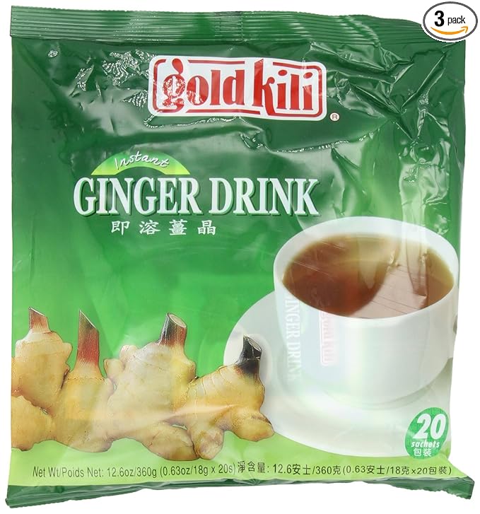 Gold Kili All Natural Instant Caffeine-free Ginger Drink 20-Count Bags (Pack of 3)
