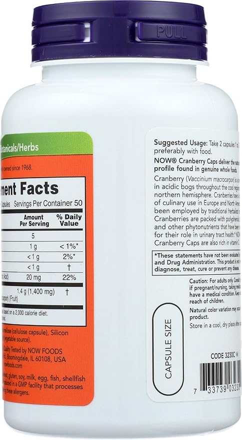 NOW Cranberry Concentrate 100 Count (Pack of 2)