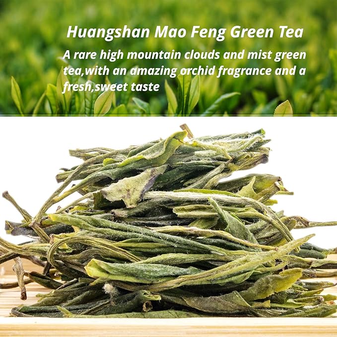 oriarmcha 2025 Huangshan Mao Feng Green Tea 100g - Chinese Green Tea Loose Leaf Maofeng