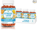 Lunakai USA Made Calm &amp Stress Relief Gummies – Delicious GABA + L-Theanine Calming Supplement for Adults &amp Kids – Natural Stress Support - 3 Pack