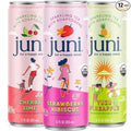 Juni Sparkling Adaptogen Drink with Ashwagandha Lion’s Mane &amp Reishi Mushrooms | Green Tea for Focus Zero Sugar 5 Calories | Decaffeinated Non Alcoholic Drinks – Variety Pack (12 Pack)