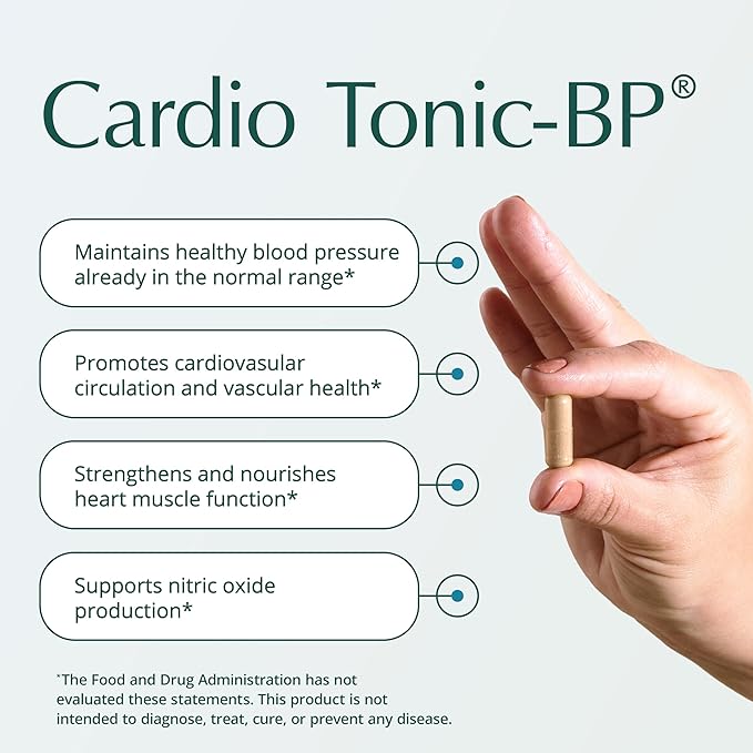 Natura Health Products Cardio Tonic-BP Supplement - Strengthens &amp Regulates The Cardiovascular System* - Featuring L-Citrulline Hawthorn Leaf and Flower Arjuna &amp MegaNatural®-BP (90 Capsule