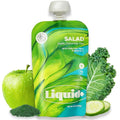 Liquid Salad High Fiber Veggie Pouches by Liquid Plus Convenient Greens Smoothie with Prebiotic Fiber Superfoods Veggies and Fruits Healthy Vegan and Gluten Free Snacks with 15 Vitamins &amp Mine