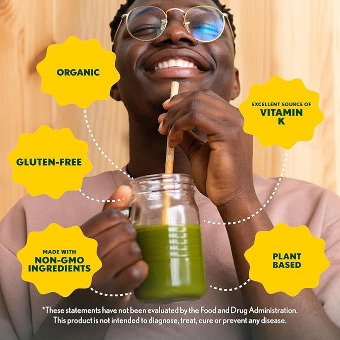 Amazing Grass Wheat Grass Powder: 100% Whole-Leaf Wheat Grass Powder for Energy Detox &amp Immunity Support Chlorophyll Providing Greens 100 Servings