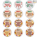 Maud’s Holiday &amp Fall Flavored Coffee Pods Variety Pack Bundle 48ct 11 Assorted Seasonal Flavors Medium Roast Coffee in Single Serve Pods 100% Arabica Coffee Compatible with Keurig K Cups Make