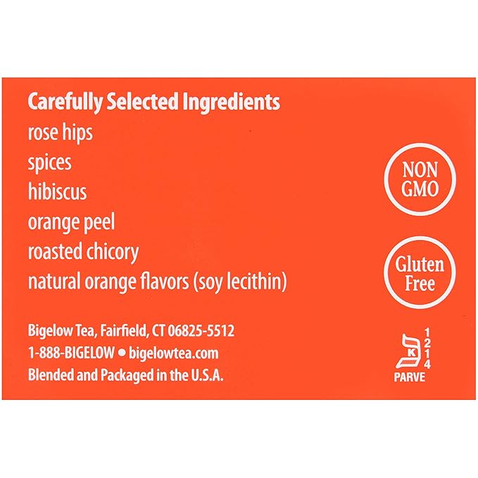 Bigelow Orange Spice Tea 28 Count (Pack of 6)